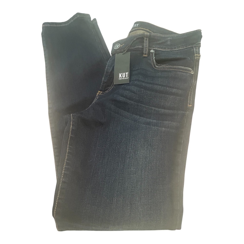 KUT FROM THE KLOTH Diana Skinny Jeans Women 10 Blue Denim Dark Wash RN 58539
